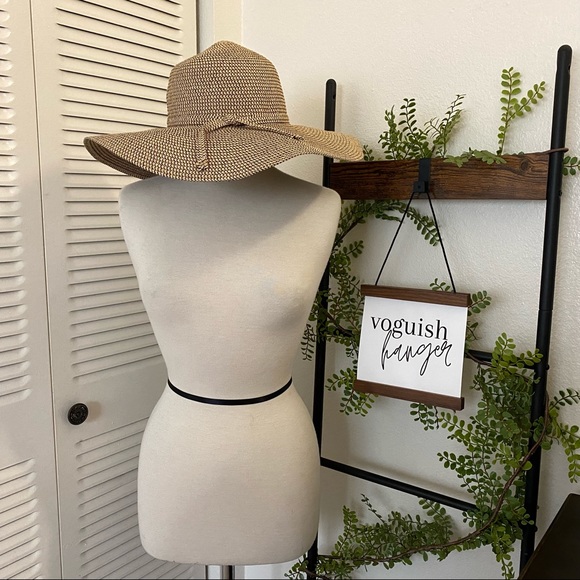 David and Young Accessories - David and Young|OS|Paper Straw Wide Brim Sun Hat with Ribbon